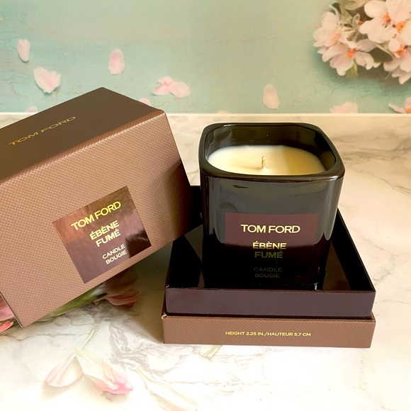 Tom Ford Ebene Fume Candle Bougie Height 2.25 In / 5.7 cm New Sealed